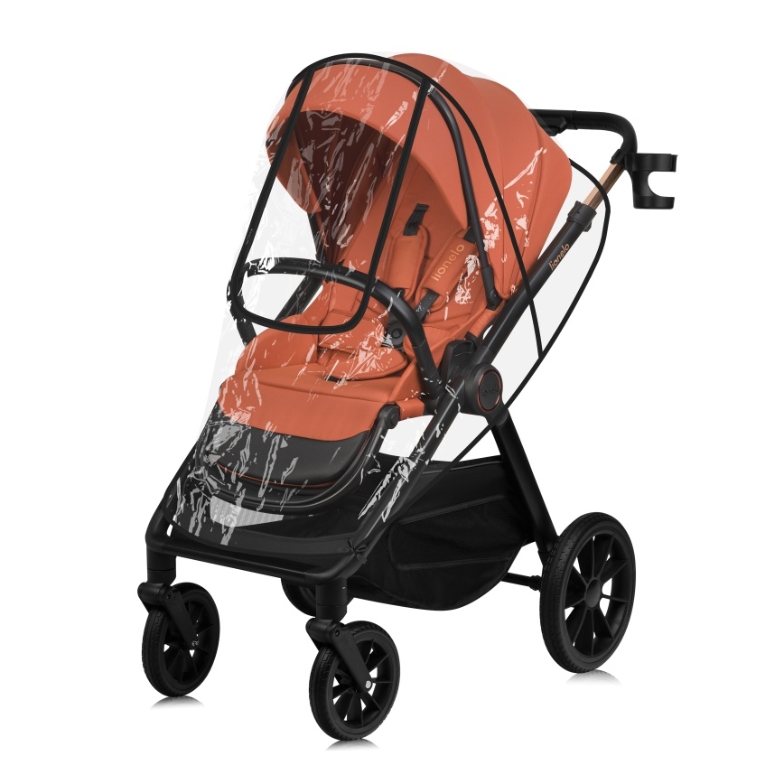 Lionelo - LAYLA 3-in-1-yhdistelmävaunut Brown Rust