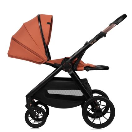 Lionelo - LAYLA 3-in-1-yhdistelmävaunut Brown Rust