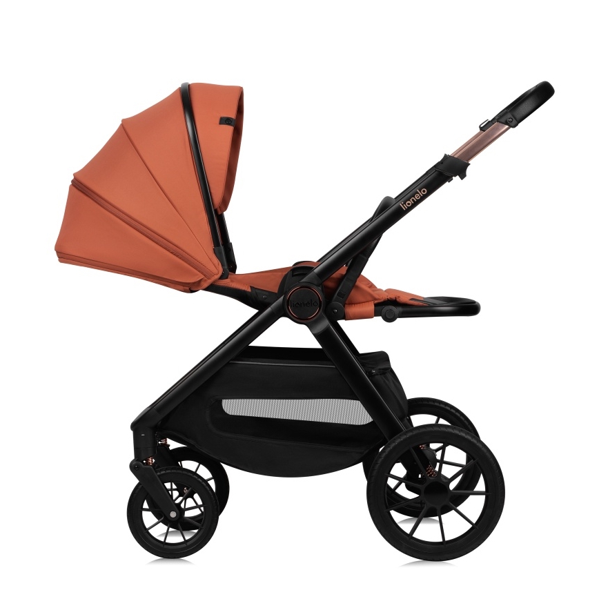 Lionelo - LAYLA 3-in-1-yhdistelmävaunut Brown Rust
