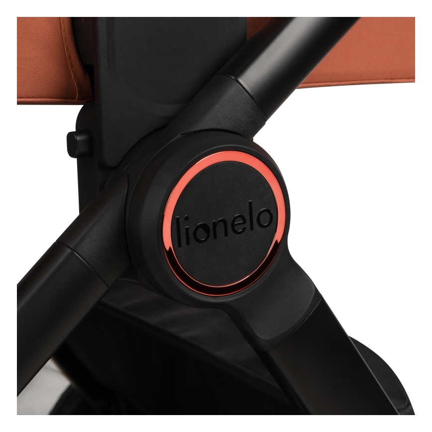 Lionelo - LAYLA 3-in-1-yhdistelmävaunut Brown Rust