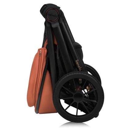 Lionelo - LAYLA 3-in-1-yhdistelmävaunut Brown Rust