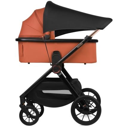 Lionelo - LAYLA 3-in-1-yhdistelmävaunut Brown Rust