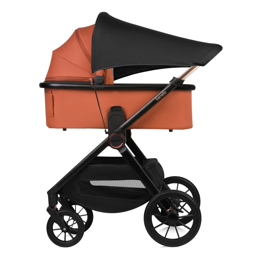 Lionelo - LAYLA 3-in-1-yhdistelmävaunut Brown Rust