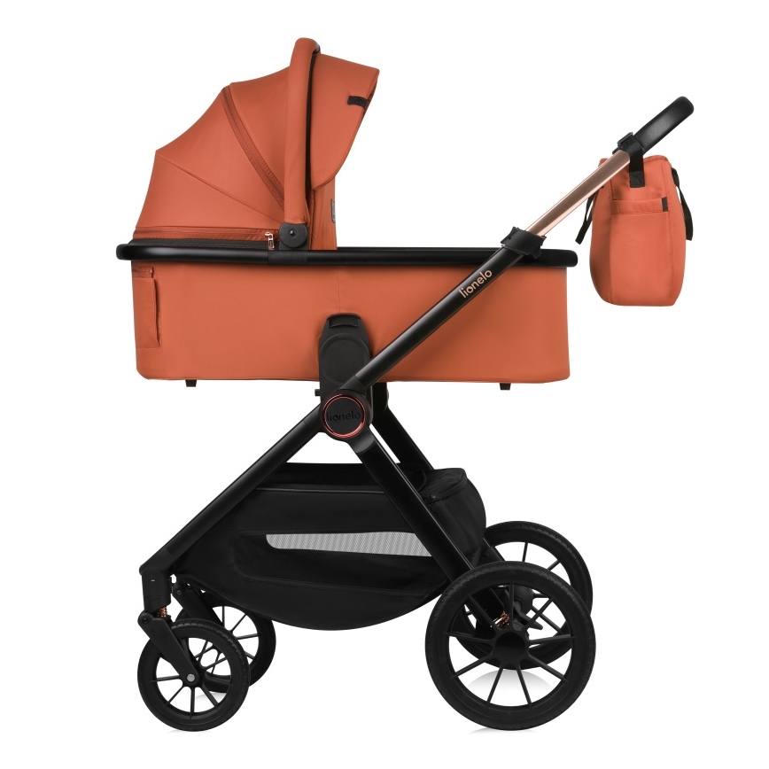 Lionelo - LAYLA 3-in-1-yhdistelmävaunut Brown Rust