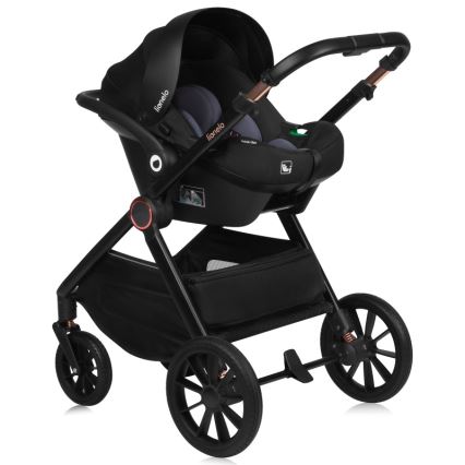 Lionelo - LAYLA 3-in-1-yhdistelmävaunut Brown Rust