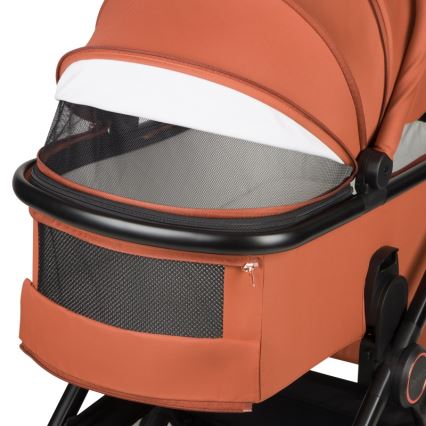 Lionelo - LAYLA 3-in-1-yhdistelmävaunut Brown Rust