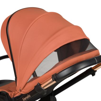 Lionelo - LAYLA 3-in-1-yhdistelmävaunut Brown Rust