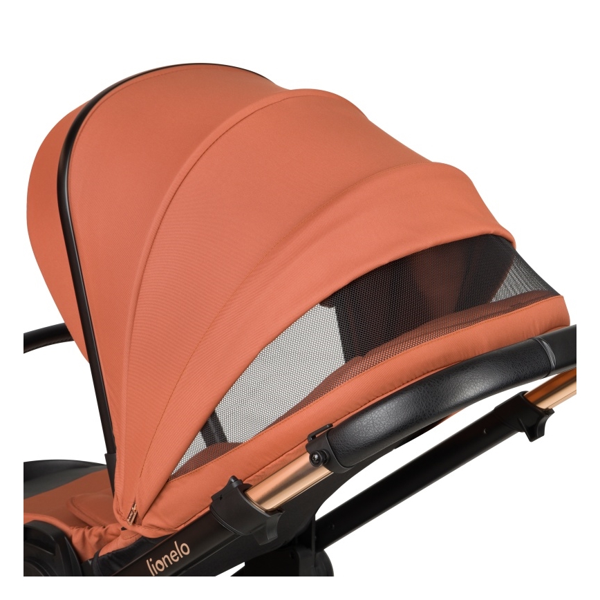 Lionelo - LAYLA 3-in-1-yhdistelmävaunut Brown Rust
