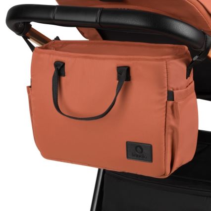 Lionelo - LAYLA 3-in-1-yhdistelmävaunut Brown Rust
