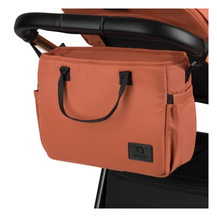Lionelo - LAYLA 3-in-1-yhdistelmävaunut Brown Rust