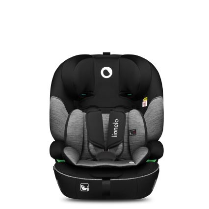 Lionelo - LEVI i-Size turvaistuin 76-150 cm musta/harmaa