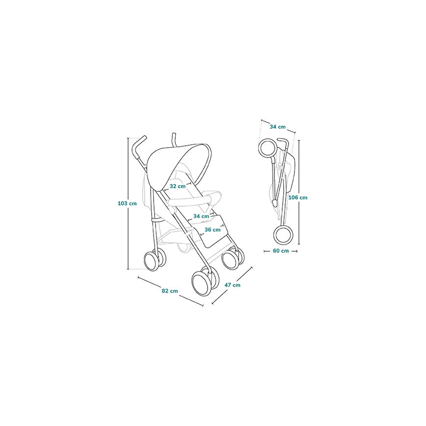 Lionelo - Matkarattaat ELIA, tummanharmaa