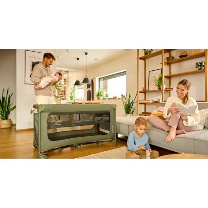 Lionelo - Matkasänky JASMIN EASY FOLD Oliivinvihreä
