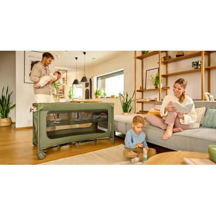 Lionelo - Matkasänky JASMIN EASY FOLD Oliivinvihreä