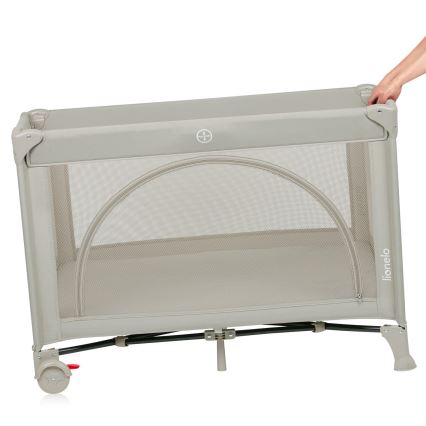 Lionelo - Matkasänky LAURA Beige Hiekka