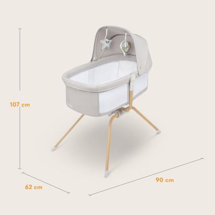Lionelo - matkasänky MALIN EVO Beige Natural