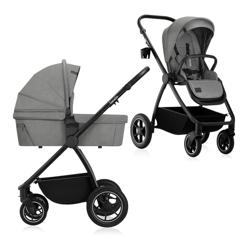 Lionelo MERIL 2-in-1 yhdistelmävaunut, Grey Stone