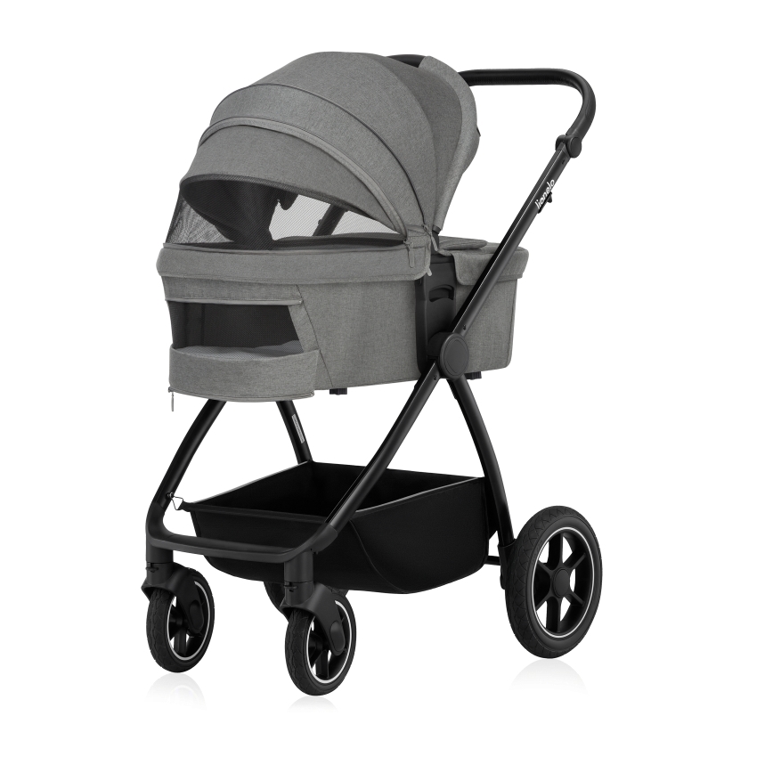 Lionelo MERIL 2-in-1 yhdistelmävaunut, Grey Stone
