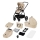 Lionelo - MERIL yhdistelmävaunut 2‑in‑1 Beige Sand