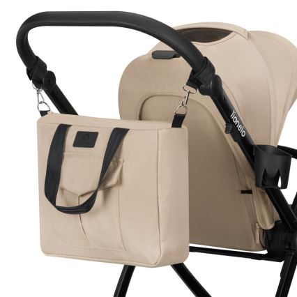 Lionelo - MERIL yhdistelmävaunut 2‑in‑1 Beige Sand