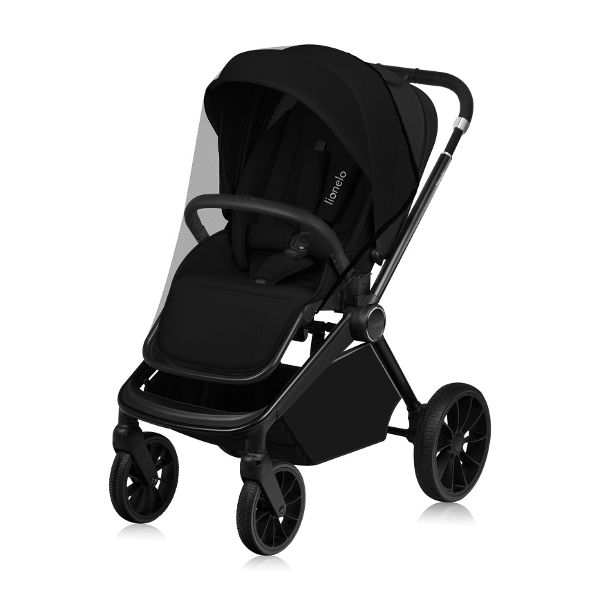 Lionelo - MIKA PLUS 2-in-1 yhdistelmävaunut Musta Onyx