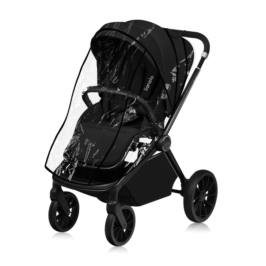 Lionelo - MIKA PLUS 2-in-1 yhdistelmävaunut Musta Onyx