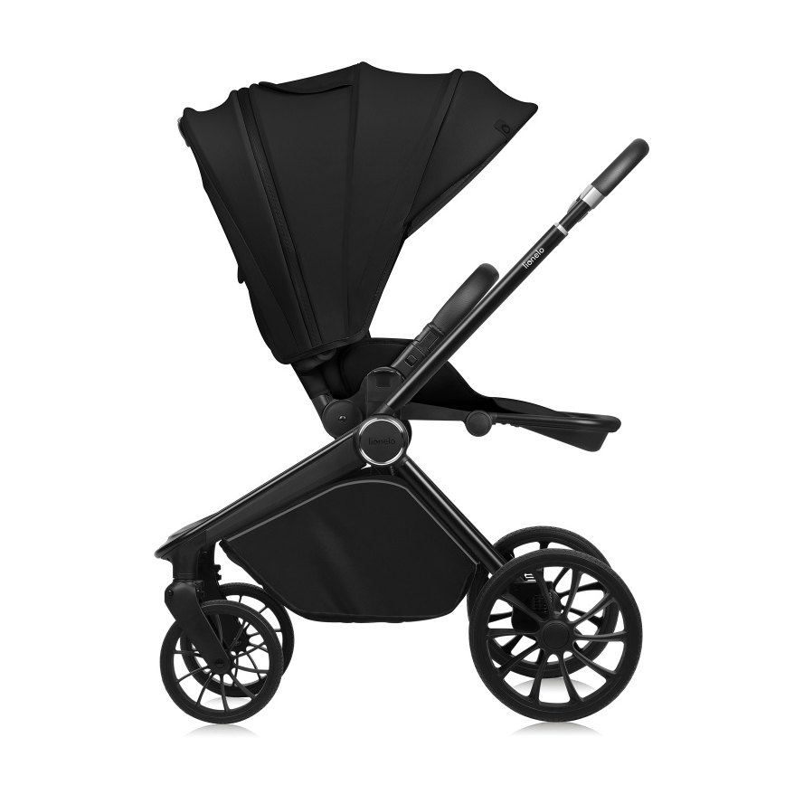 Lionelo - MIKA PLUS 2-in-1 yhdistelmävaunut Musta Onyx