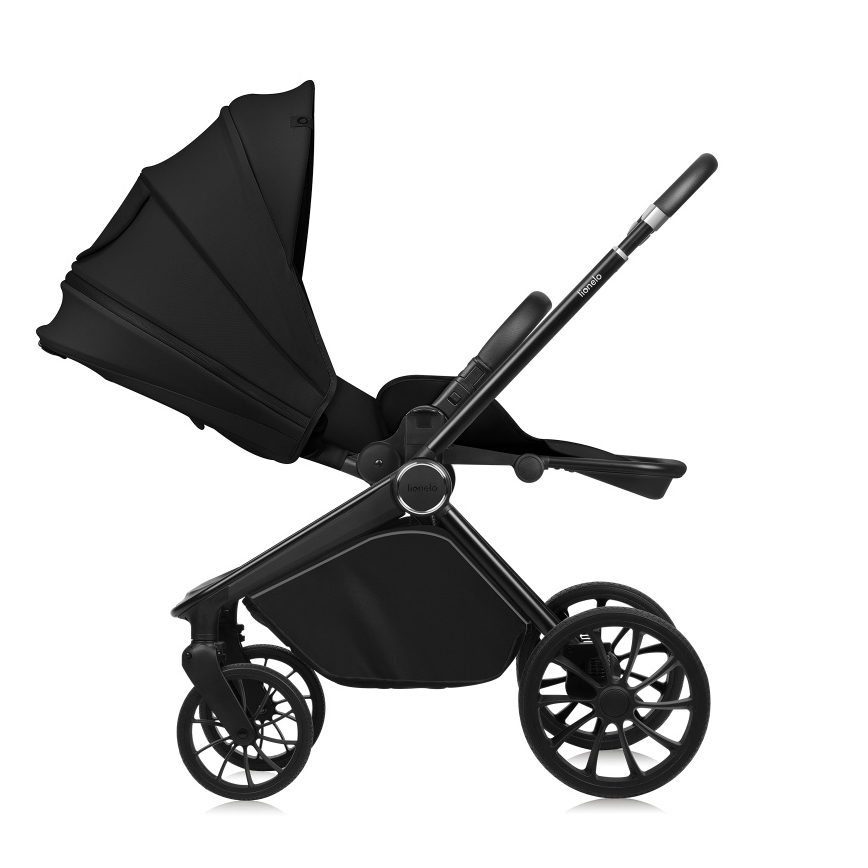 Lionelo - MIKA PLUS 2-in-1 yhdistelmävaunut Musta Onyx