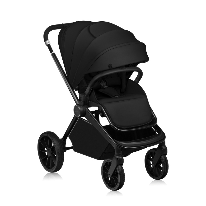 Lionelo - MIKA PLUS 2-in-1 yhdistelmävaunut Musta Onyx