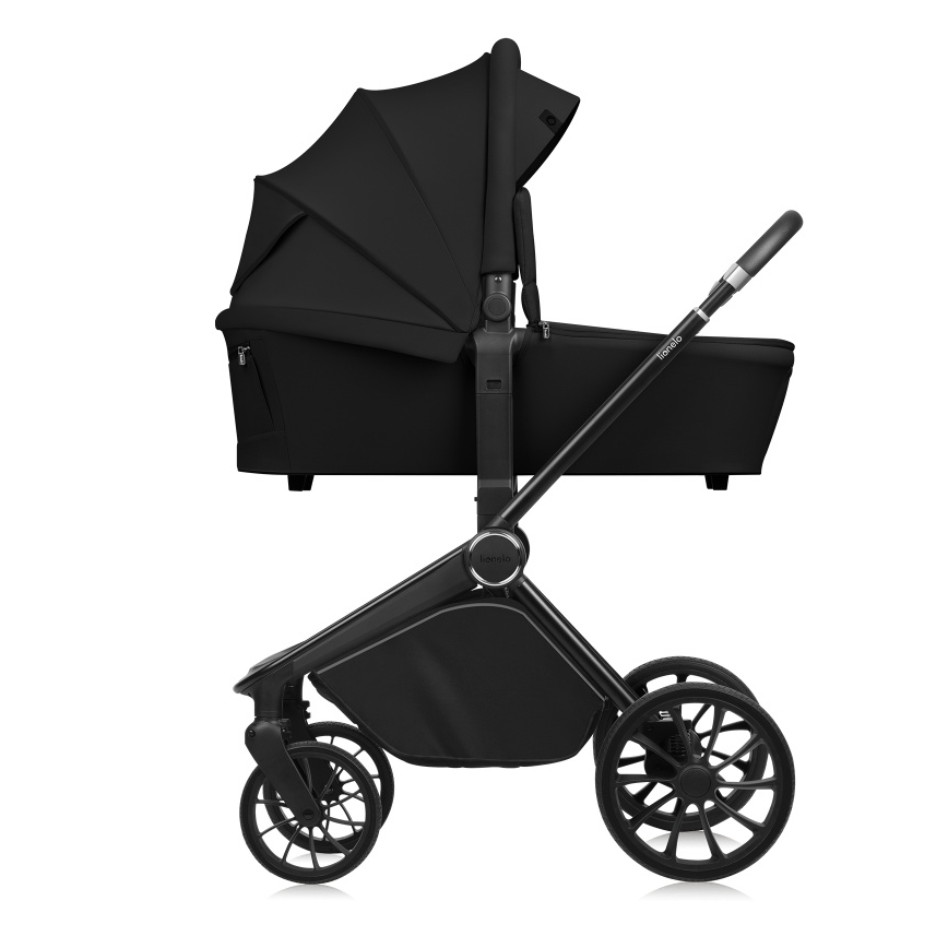 Lionelo - MIKA PLUS 2-in-1 yhdistelmävaunut Musta Onyx