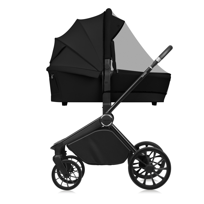 Lionelo - MIKA PLUS 2-in-1 yhdistelmävaunut Musta Onyx
