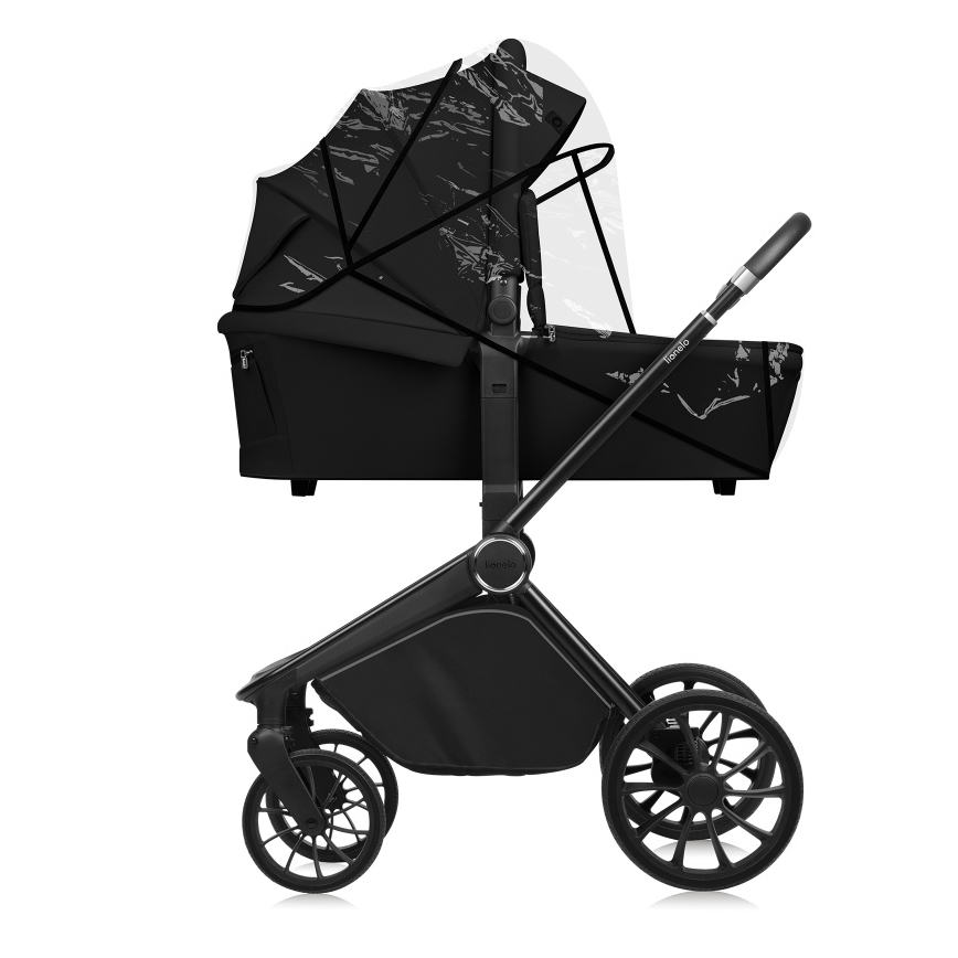 Lionelo - MIKA PLUS 2-in-1 yhdistelmävaunut Musta Onyx
