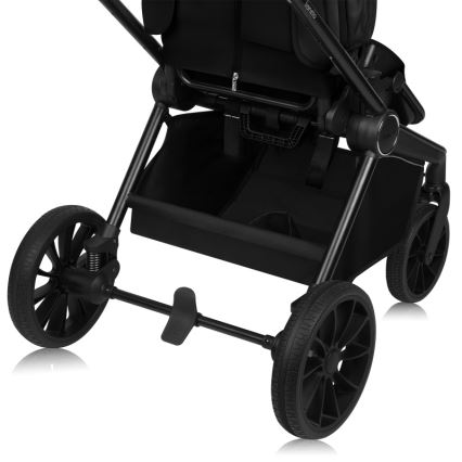 Lionelo - MIKA PLUS 2-in-1 yhdistelmävaunut Musta Onyx