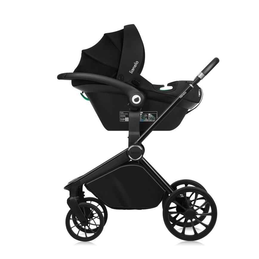 Lionelo - MIKA PLUS 3-in-1 yhdistelmävaunut, Black Onyx