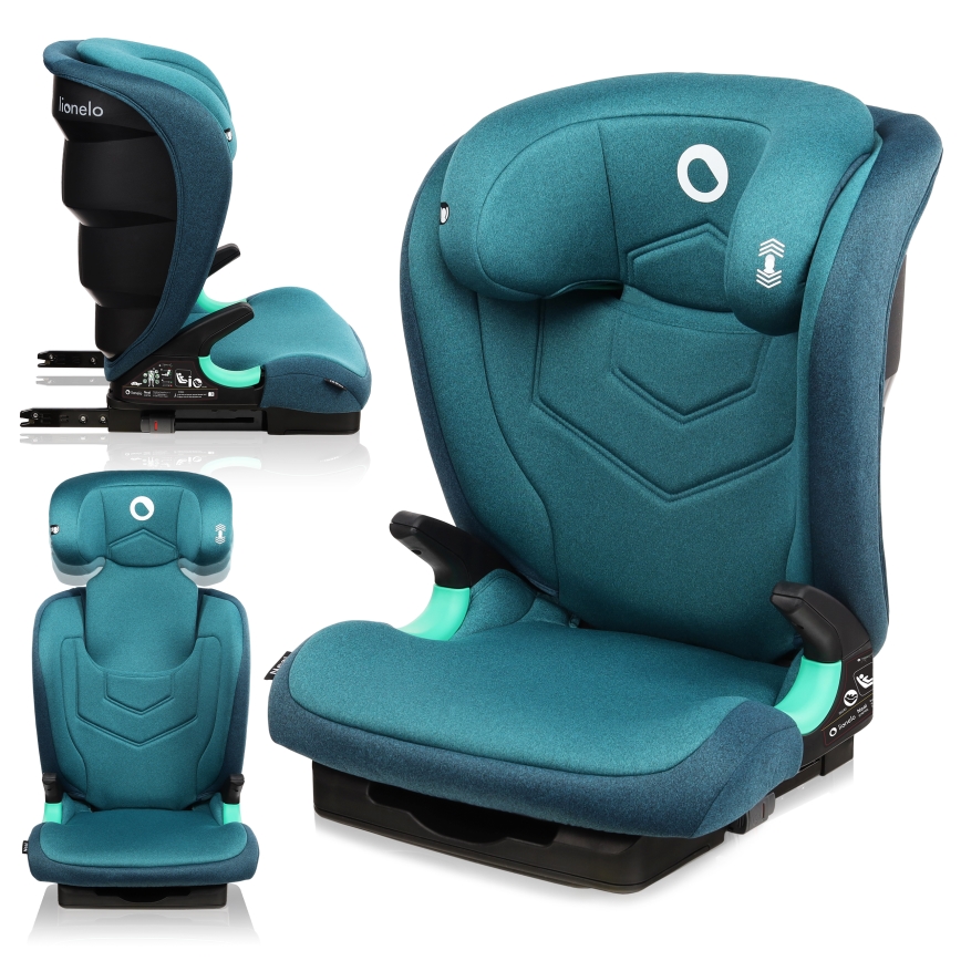 Lionelo - NEAL i-Size auton turvaistuin 100-150 cm, turkoosinvihreä