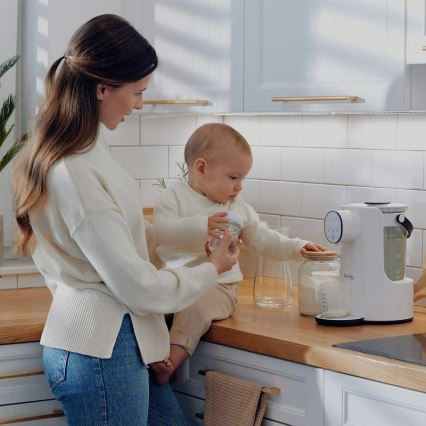 Lionelo - Pullonlämmitin BABYPRESTO 1000W/230V valkoinen