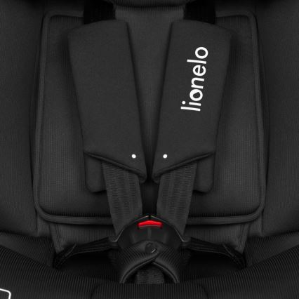 Lionelo - Pyörivä turvaistuin jalustalla BRAVE i-Size 40-150 cm Black Carbon