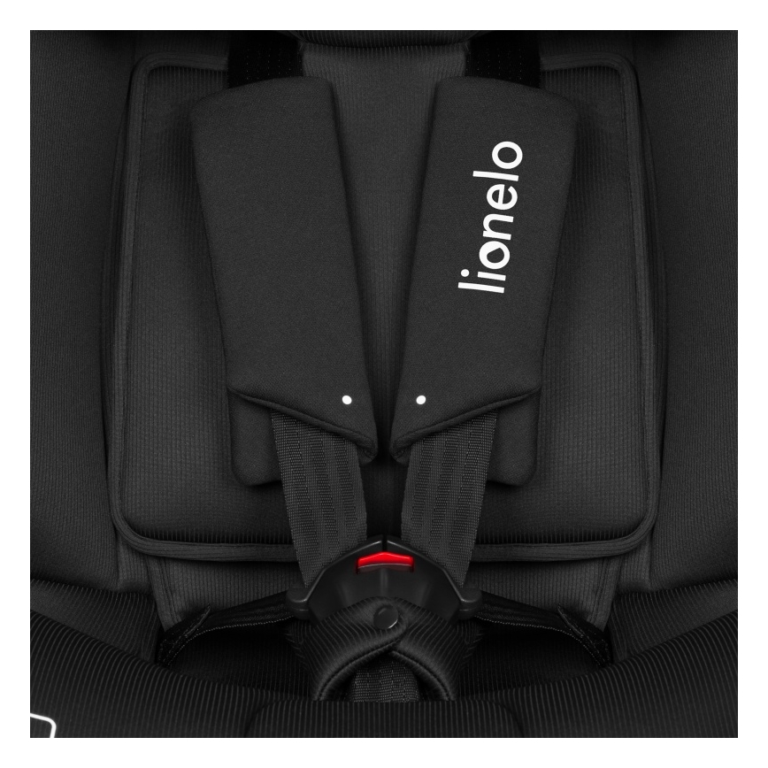 Lionelo - Pyörivä turvaistuin jalustalla BRAVE i-Size 40-150 cm Black Carbon