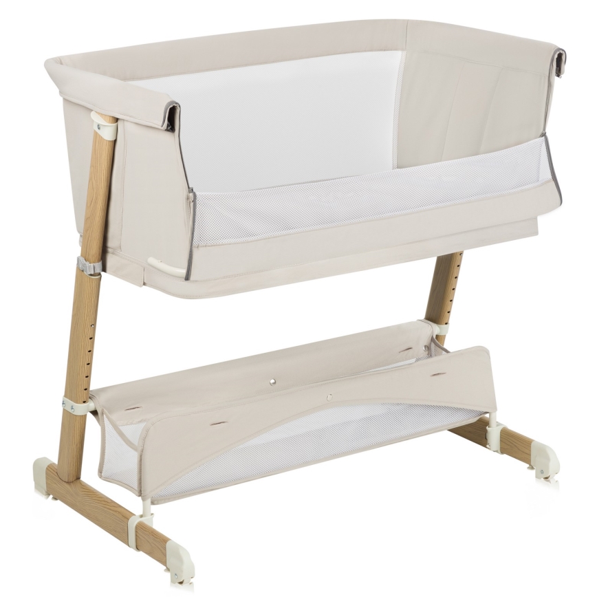 Lionelo - THOMI PLUS 5-in-1 muunneltava vauvan pinnasänky, beige hiekka