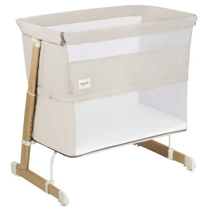 Lionelo - THOMI PLUS 5-in-1 muunneltava vauvan pinnasänky, beige hiekka