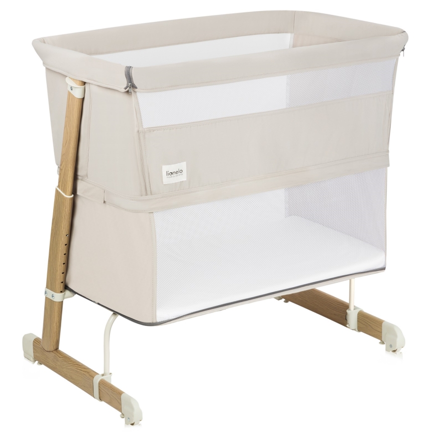 Lionelo - THOMI PLUS 5-in-1 muunneltava vauvan pinnasänky, beige hiekka