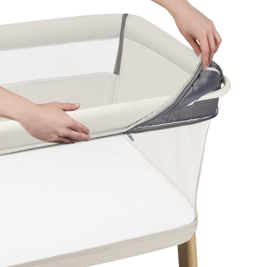 Lionelo - THOMI PLUS 5-in-1 muunneltava vauvan pinnasänky, beige hiekka