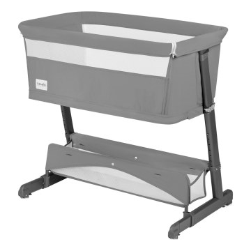 Lionelo - THOMI PLUS 5-in-1 vauvan pinnasänky harmaa Concrete
