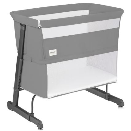 Lionelo - THOMI PLUS 5-in-1 vauvan pinnasänky harmaa Concrete