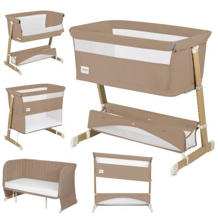 Lionelo - THOMI PLUS 5-in-1 vauvansänky, beige karamelli