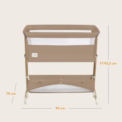 Lionelo - THOMI PLUS 5-in-1 vauvansänky, beige karamelli