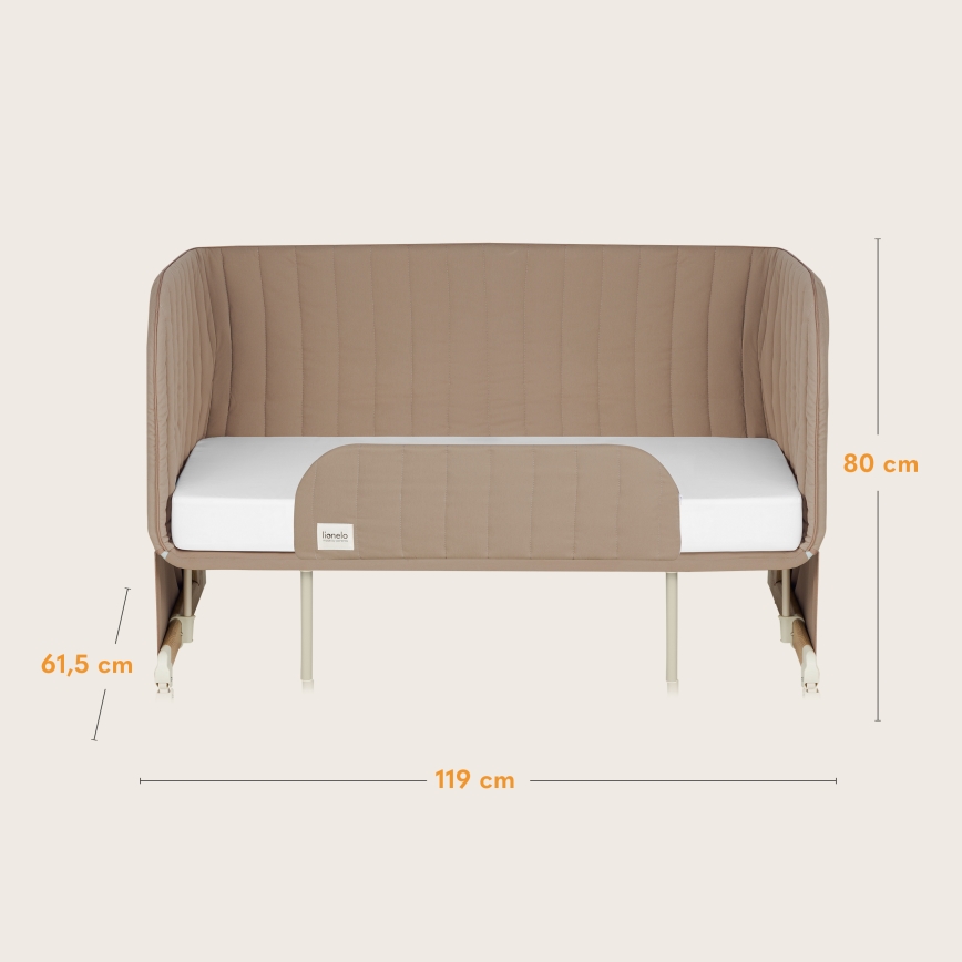 Lionelo - THOMI PLUS 5-in-1 vauvansänky, beige karamelli