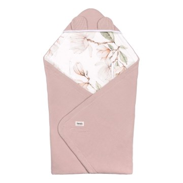 Lionelo - TRAVEL SWADDLE, turvakaukaloon sopiva kääre 90x90 cm beige magnolia