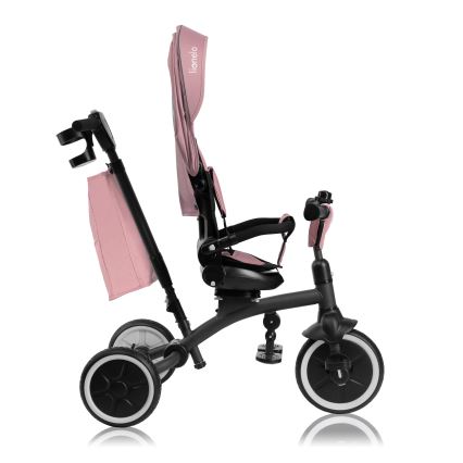 Lionelo - TRIS PLUS lasten kolmipyörä Pink Rose