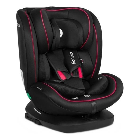 Lionelo - Turvaistuin BASTIAAN i-Size 40-150 cm musta/punainen